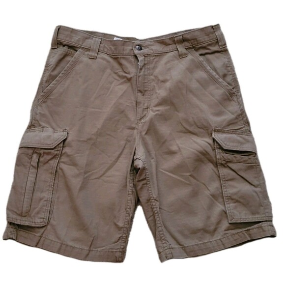 Carhartt Force Cargo Shorts 32 Tan Ripstop Relaxed Baggy Outdoor Hiking Tactical - Picture 1 of 16